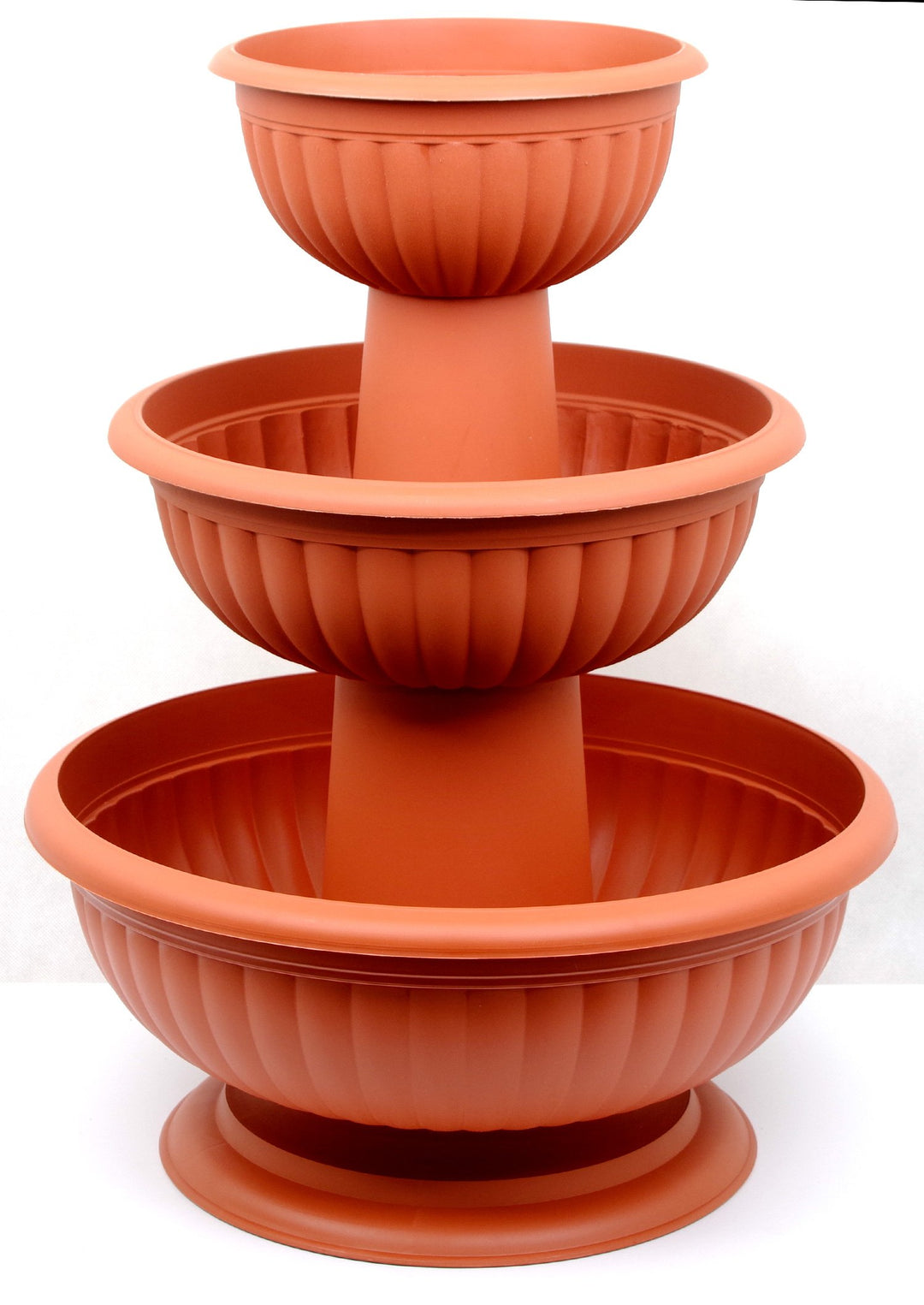 POKM Toolsmarket GmbH Blumensäule Blumenständer Pflanzschale Grace ?25cm bis 45cm Terracotta