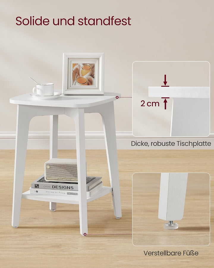 VASAGLE MAEZO Kollektion - Beistelltisch, Kleiner Tisch, Sofatisch eckig, Couchtisch klein, Nachttis