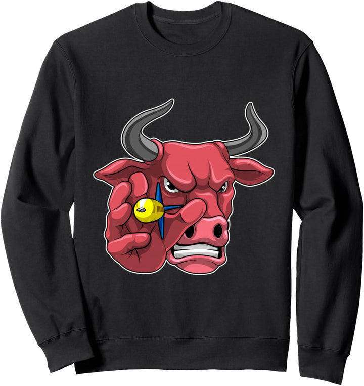 Stier Dart Dartpfeil Sport Sweatshirt