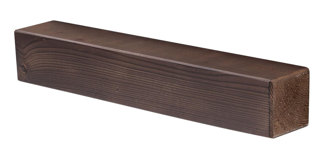 levandeo Wandregal Holz Massiv 60x10cm Nussbaum Farbig Wandboard Vintage Rustikal Design Natur Regal