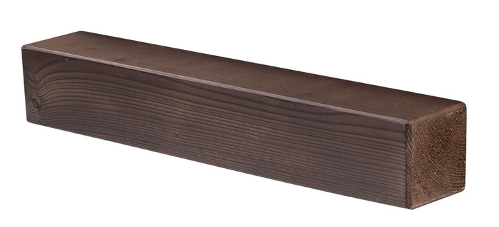 levandeo Wandregal Holz Massiv 60x10cm Nussbaum Farbig Wandboard Vintage Rustikal Design Natur Regal