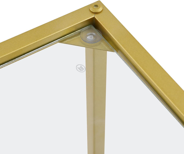 3 Stück Metall Blumenständer geometrisches Display Rack Pflanzenständer Gold Mittelstücke Vasen Stan