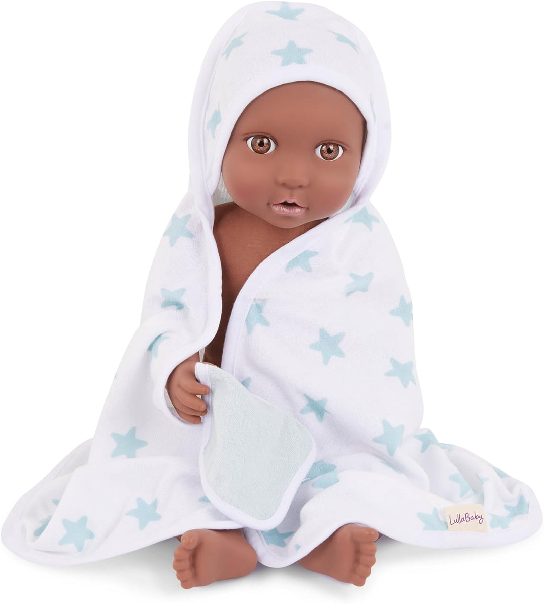 LullaBaby – 13-tlg. Puppenkleidung für 36 cm Baby Puppen – Strampler, Kapuzenhandtuch, Einteiler, T-