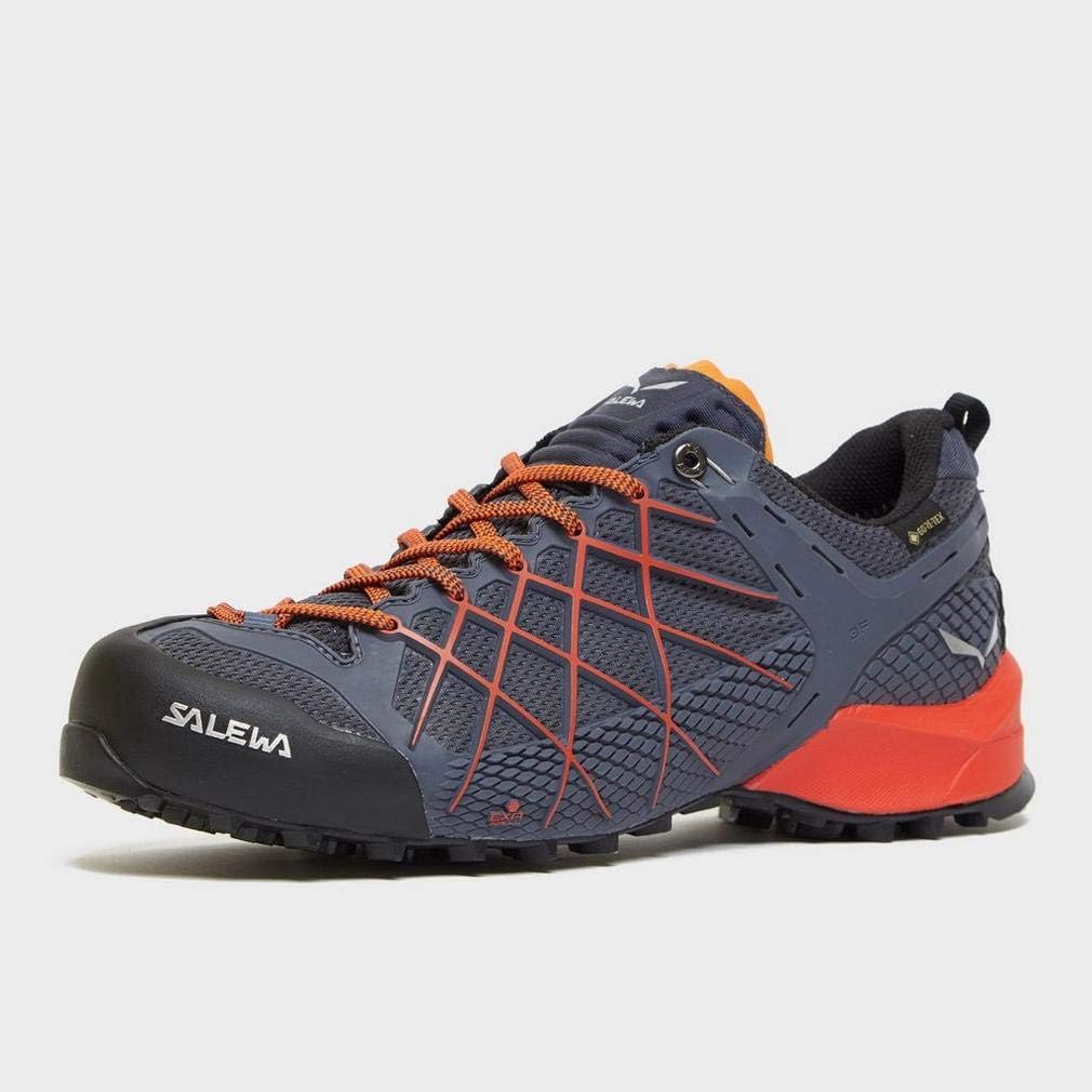Salewa Wildfire Gore-Tex Herren Zustiegsschuhe, Ombre Blue Fluo Orange