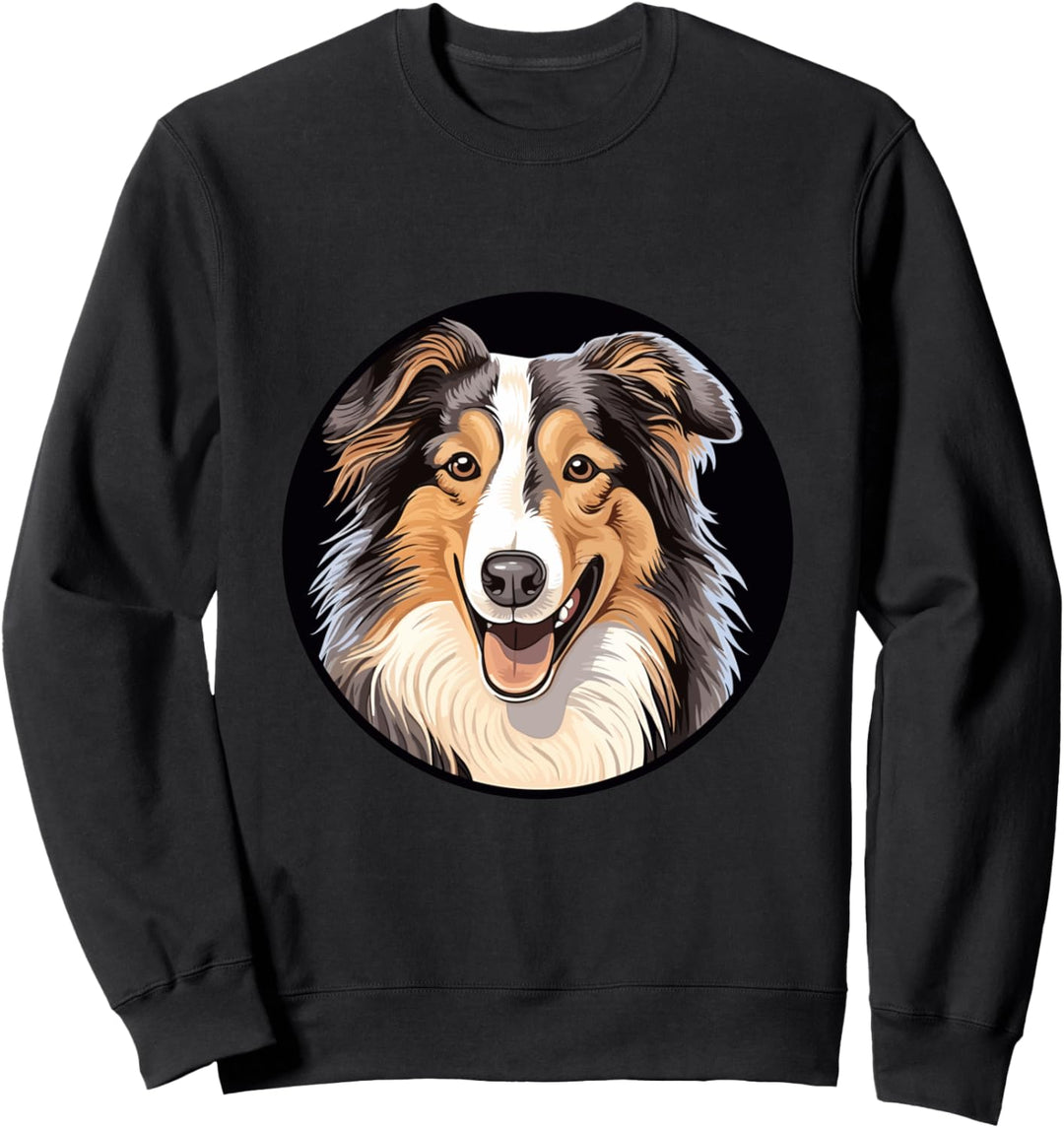 Collie Hund Niedlich Hunderasse Hundemotiv Lustig Sweatshirt