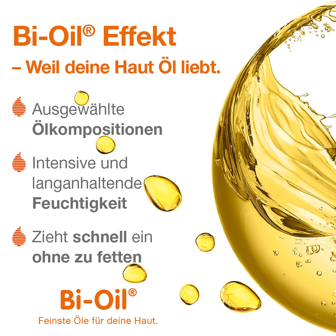 Bi-Oil Spezielles Hautpflegeöl | Hilft bei Dehnungsstreifen und Narben | Hilft bei trockener Haut un