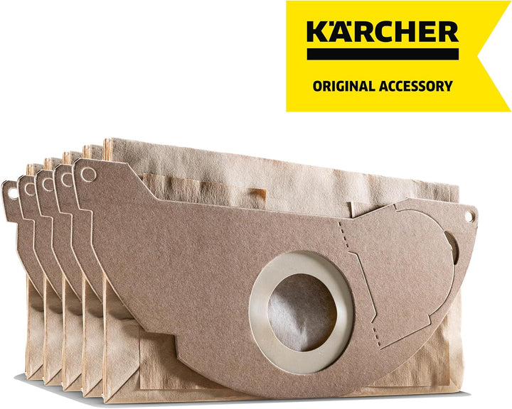 Kärcher Original Papierfilterbeutel KFI 222: 5 Stück, 2-lagig, Artikelnummer 6.904-332.0