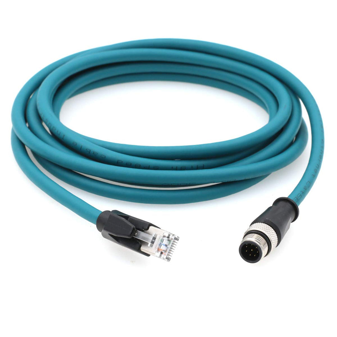 Ethernet M12 8 Pin A-Coded RJ45 Kabel für Cognex in-Sight 5000 7000, DMR 200 500, ism1400 PLC auf Ne