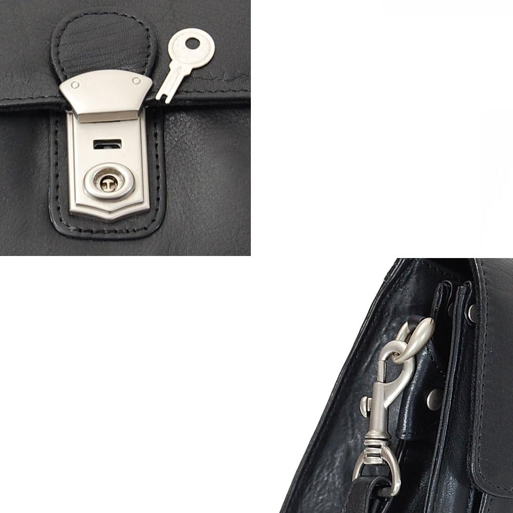 GoBago Branco Business Herren Handgelenktasche Herrentasche Tasche sehr hochwertig Schwarz, Schwarz