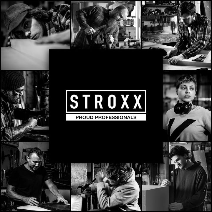 STROXX® Sortimentskasten 454x360x105mm - Werkzeugbox mit vielen Fächern - stapelbar für Garage/Werks