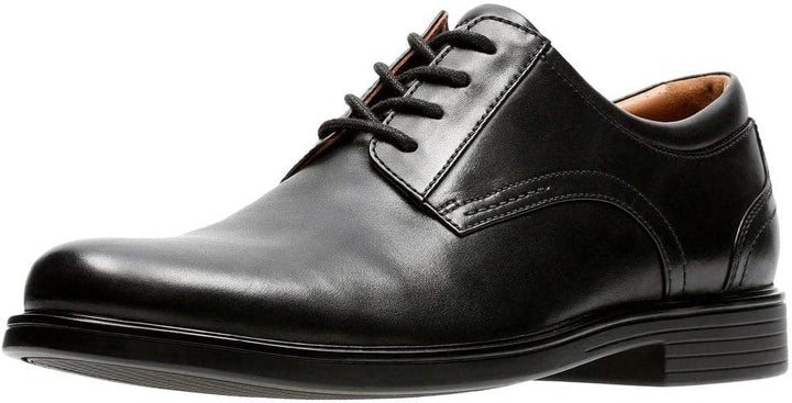 Clarks Herren Un Aldric Lace Derbys 39.5 EU Black Leather, 39.5 EU Black Leather