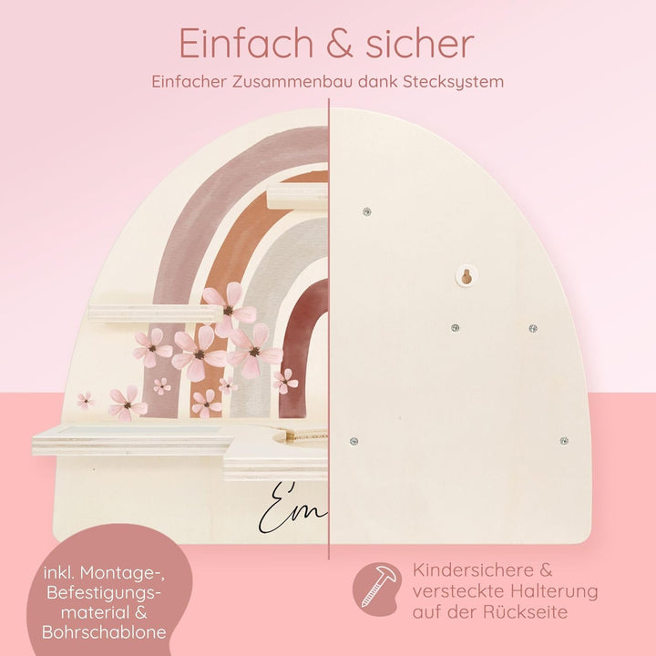 Personalisiertes Tonie Regal für Kinderzimmer - Magnetisches Toniebox Regal für Toniebox & Figuren m