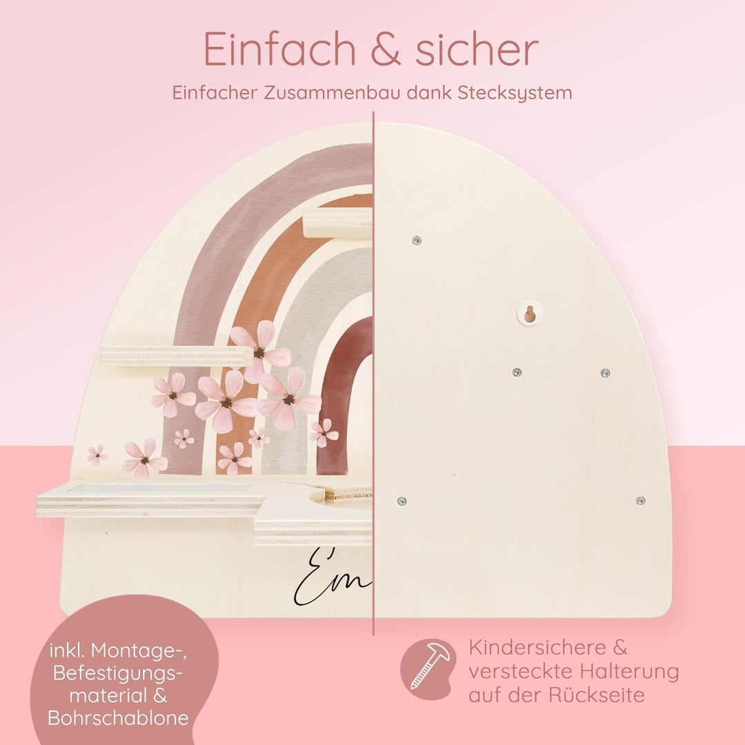 Bärenfreunde personalisiertes Tonie Regal für Kinderzimmer - Magnetisches Toniebox Regal für Toniebo