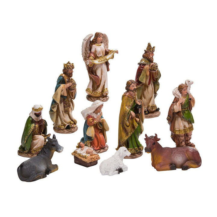 Kurt Adler 15,2 cm Krippe mit 11 Figuren