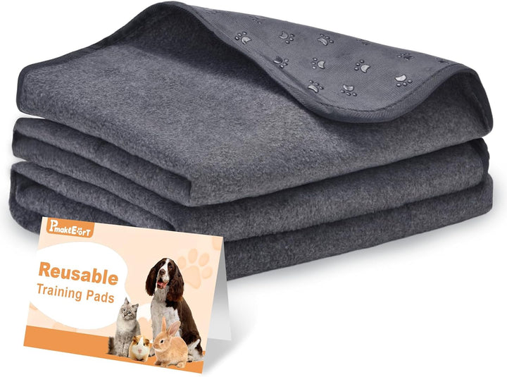Inkontinenzunterlage Waschbar, 2er Set 122x122 cm Hundedecke Wasserdicht PIPI Matten für Hunde, Welp