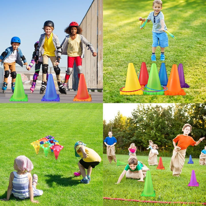 Light Up Wurfspiel Outdoor Spiele für Kinder,Party Wurfspiele Ringwurfspiel Ringe Werfen Wurfspiel W