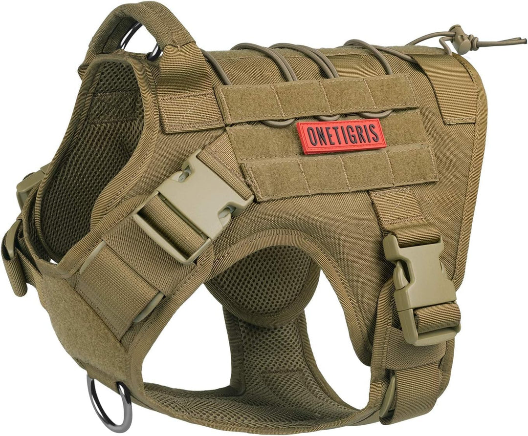 OneTigris Hundegeschirr, FIRE Watcher Taktische Geschirr MOLLE Sicherheitsgeschirr Service Hunde Hun