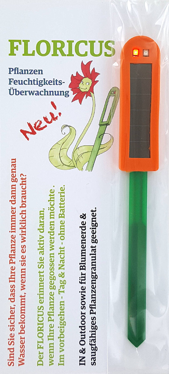 Floricus NEU Orange (lang) - in peppiger Hülle - div. Farben - keiner reagiert schneller - Perfekter
