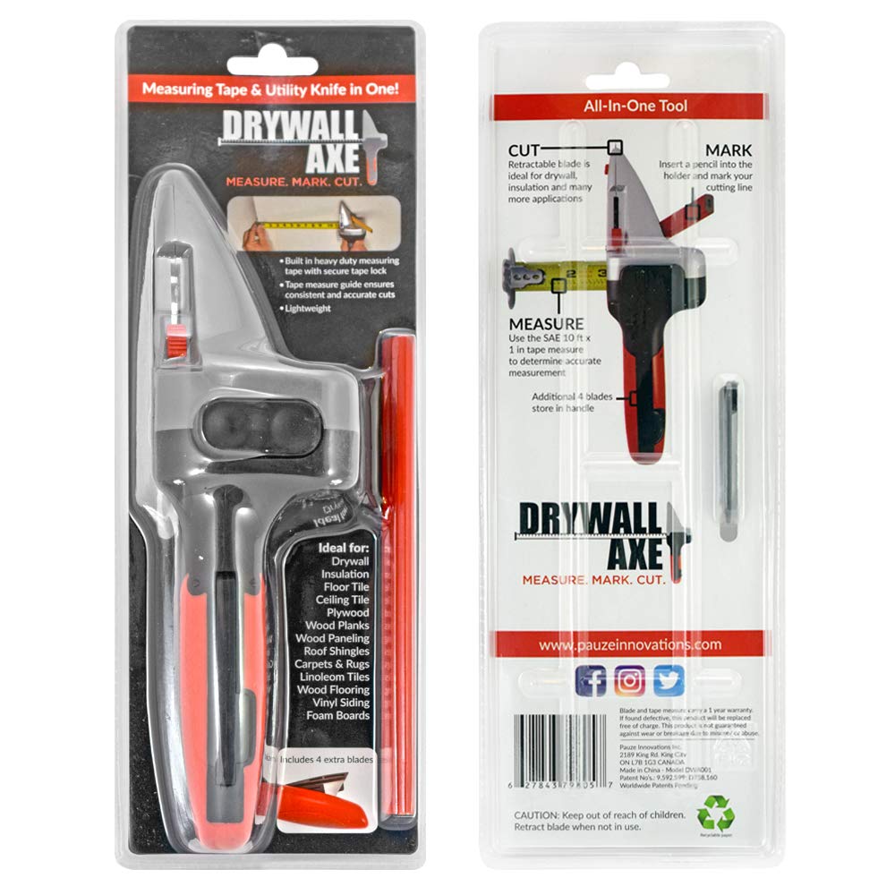 Cuttermesser mit Flexometer für Gipskarton