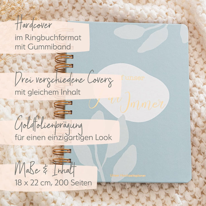 Visual Statements - Hochzeitsplaner - Organizer & Buch - Hochzeitsvorbereitung - Hochzeitskalender -