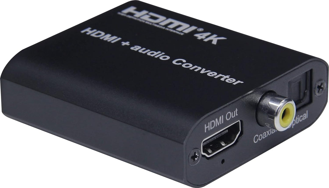 PremiumCord HDMI 4K Audio Extractor mit Audiotrennung auf Stereoklinke, SPDIF Toslink, RCA Cinch, Fa