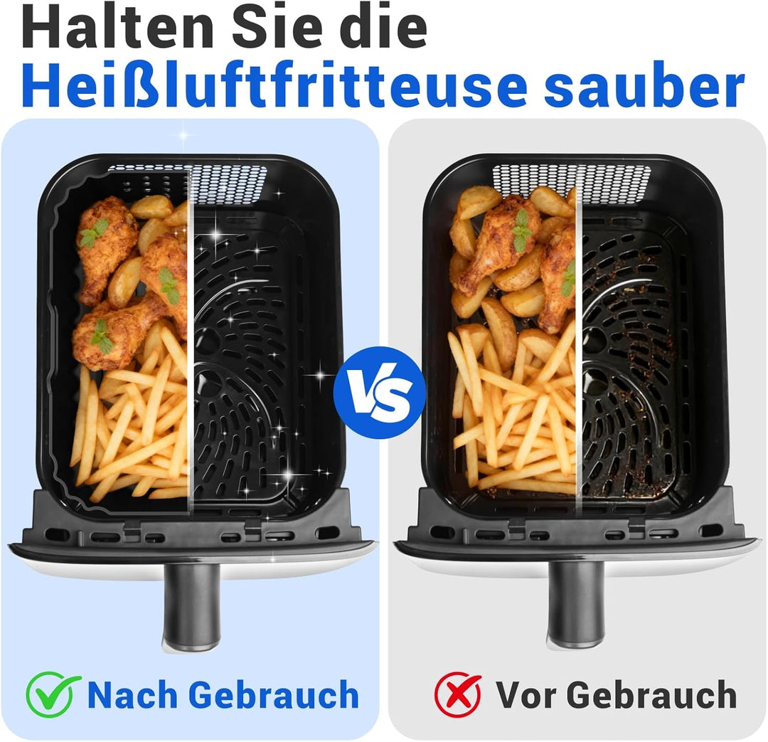 Silikonform Zubehör für Philips Airfryer 4000 Series Stacked Dual Basket 10L, Heissluftfritteuse Zub