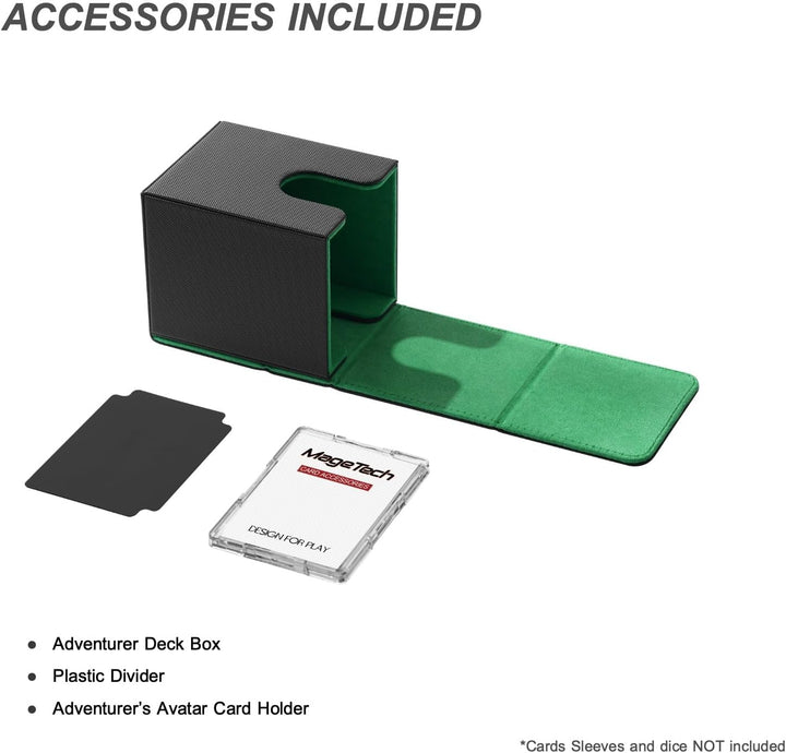 Mage Tech Adventurer [Hero] Modulare Deckbox - passt für 99 doppelt gesleevte Karten - Avatar-Halter