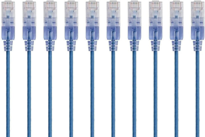 Monoprice Cat6A Ethernet-Patchkabel – 152 cm – Blau | Netzwerkkabel – RJ45, 550 MHz, UTP, reiner bla