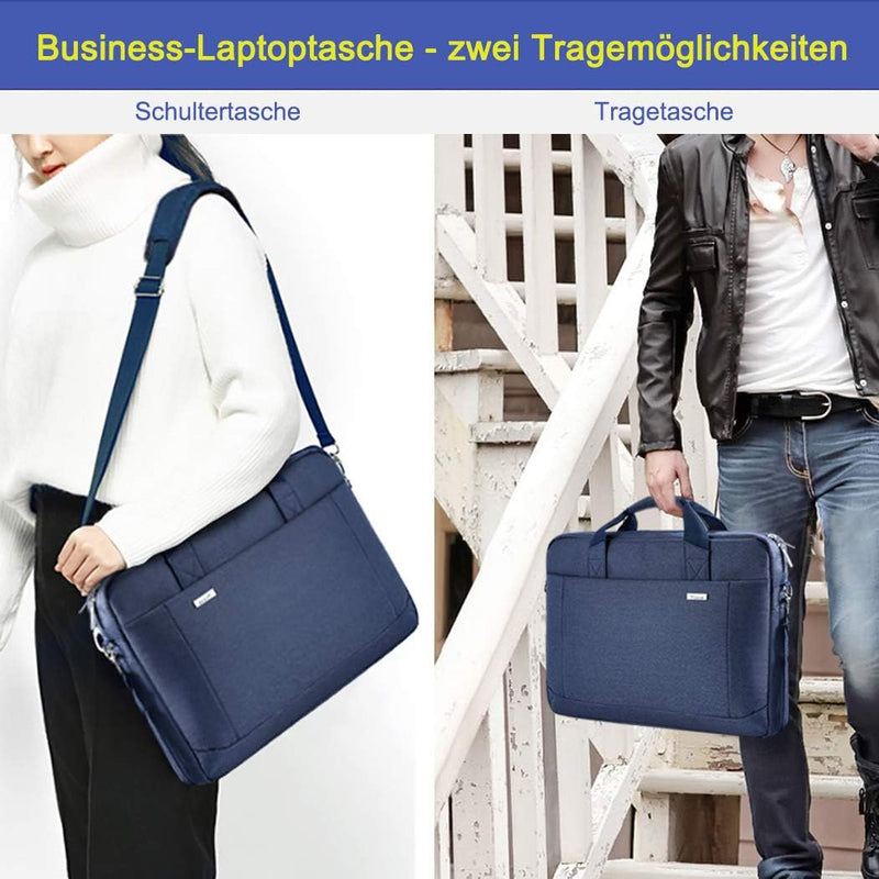 Voova grosse Laptoptasche für 14 15 15,6 16 Zoll Laptop, 30% mehr Kapazität, Innenfächer, dauerhaft