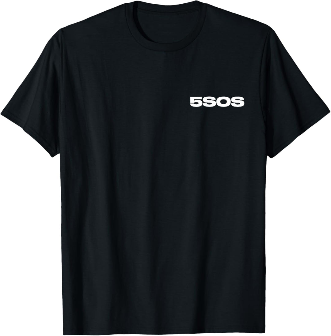 5 Seconds of Summer - Logo Wildflower Back Print T-Shirt