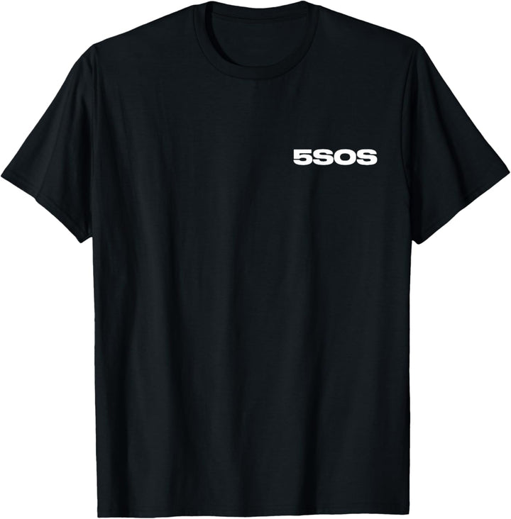 5 Seconds of Summer - Logo Wildflower Back Print T-Shirt