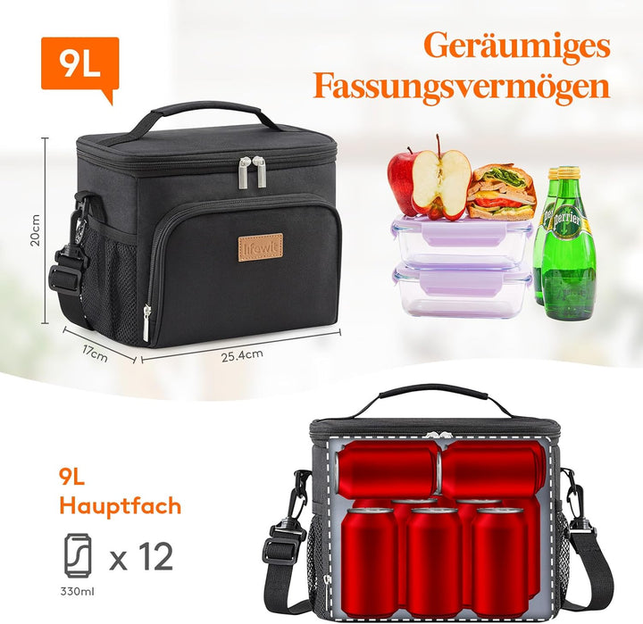Lifewit Isolierte Kühltasche, Wiederverwendbare Lunchtasche, Tragbare Kühlbox, weiche Tragetasche, a