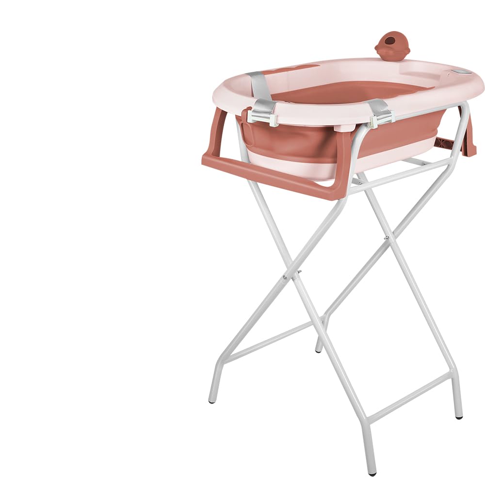 Babybadewanne mit Ständer, ergonomisches Babybad mit Ständer, Organizer für Eltern,Kinderbadewanne m