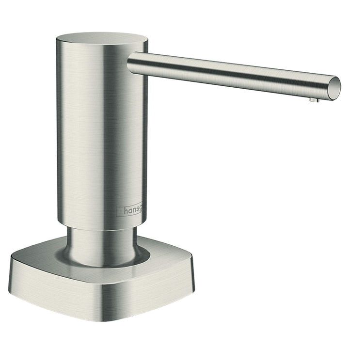 hansgrohe Spülmittel-/ Lotionspender Küchenzubehör (Accessoire, eckig) Edelstahl Finish optionales Z