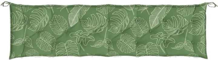 vidaXL Gartenbank-Auflagen 2 STK. Blattmuster 200x50x7 cm Stoff 200 cm Blattmuster, 200 cm Blattmust