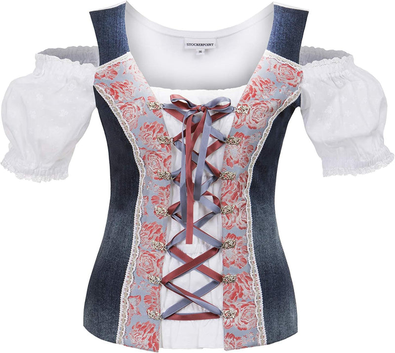 Stockerpoint Damen Liberty Trägershirt/Cami Shirt 32 Sky Blue, 32 Sky Blue