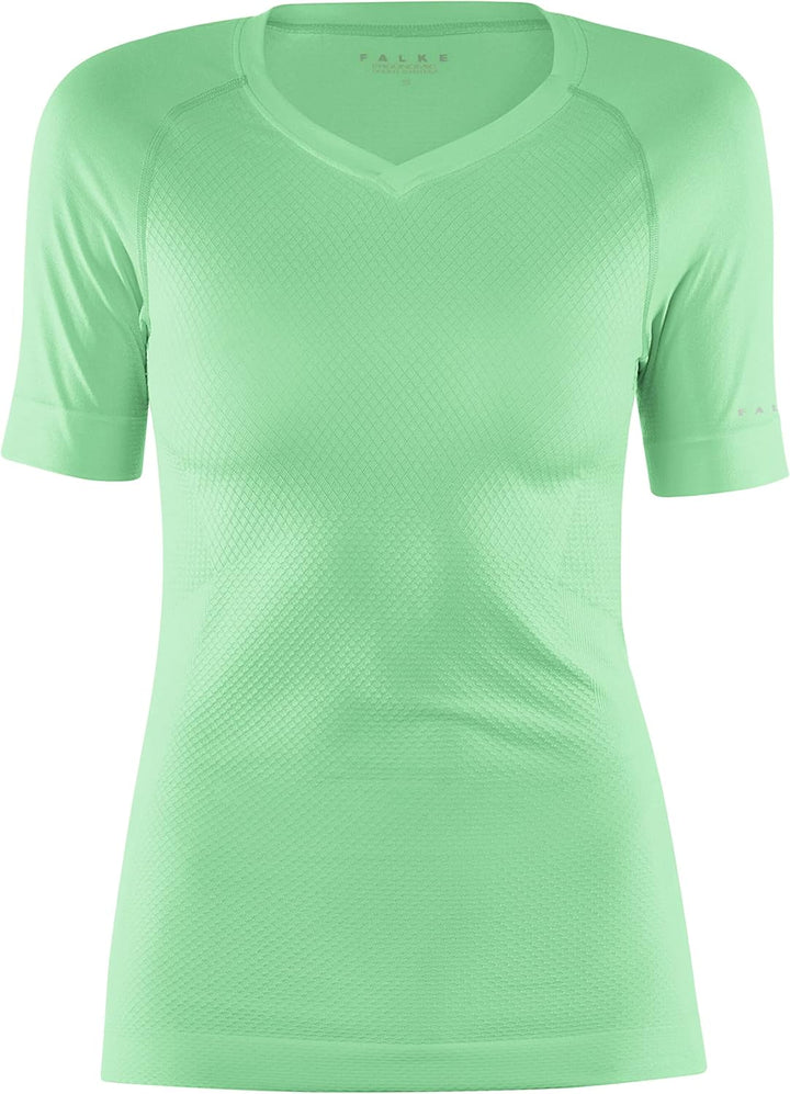 FALKE Damen Cool V Neck Funktionsshirt Kurzarmshirt warme bis heisse Temperaturen Funktionsunterwäsc