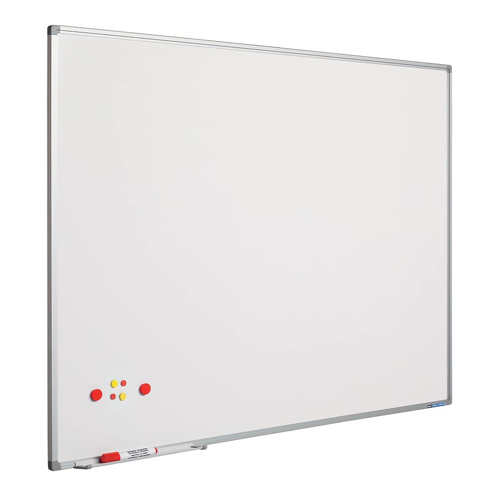 Smit Visual Weisswandtafel Softline aluProf 8mm stahlemailliert weiss 45x60cm