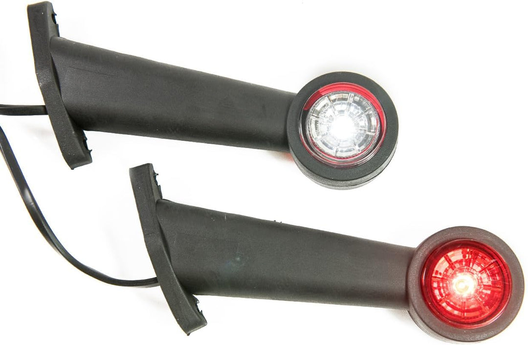 2 x LED Gummi Begrenzungsleuchte Seitenleuchte 12V 24V mit E-Prüfzeichen Positionsleuchte Auto LKW P