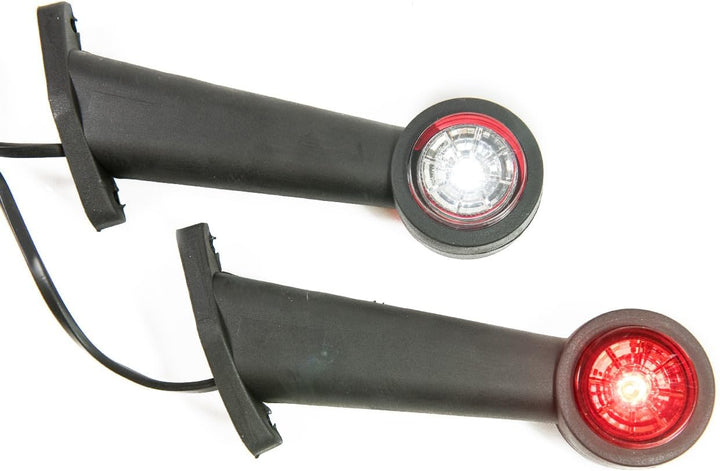 2 x LED Gummi Begrenzungsleuchte Seitenleuchte 12V 24V mit E-Prüfzeichen Positionsleuchte Auto LKW P