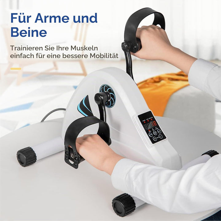 Sitzfahrrad mit 6 Stützstufen - elektrisch oder manuell angetrieben - Bürofahrrad - für Arme und Bei