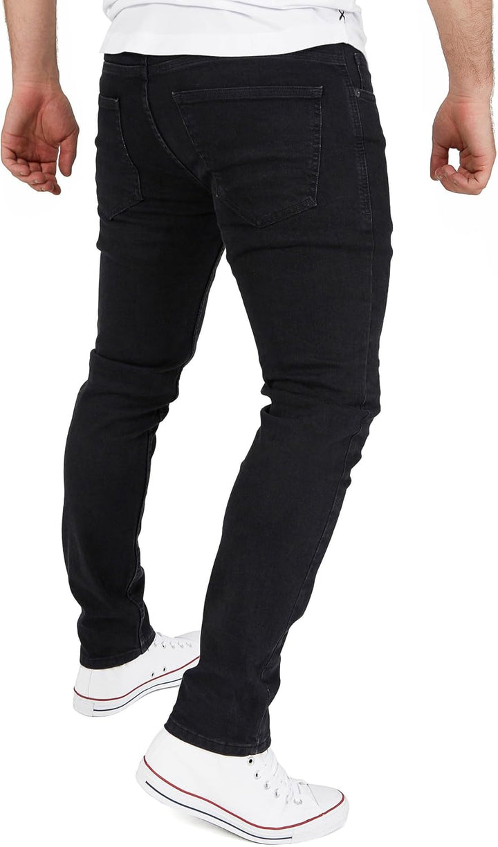 WOTEGA Herren Jeans Alistar Slim Fit 31W / 30L Schwarz (Black Meteorite 2r194008), 31W / 30L Schwarz