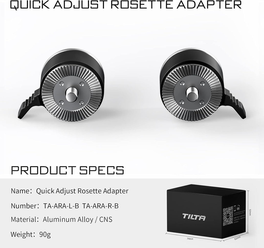 Tilta Rechte Seite Schnelleinstellung Rosette Adapter Filmemacher Kit Kompatibel mit Tilta Lightweig