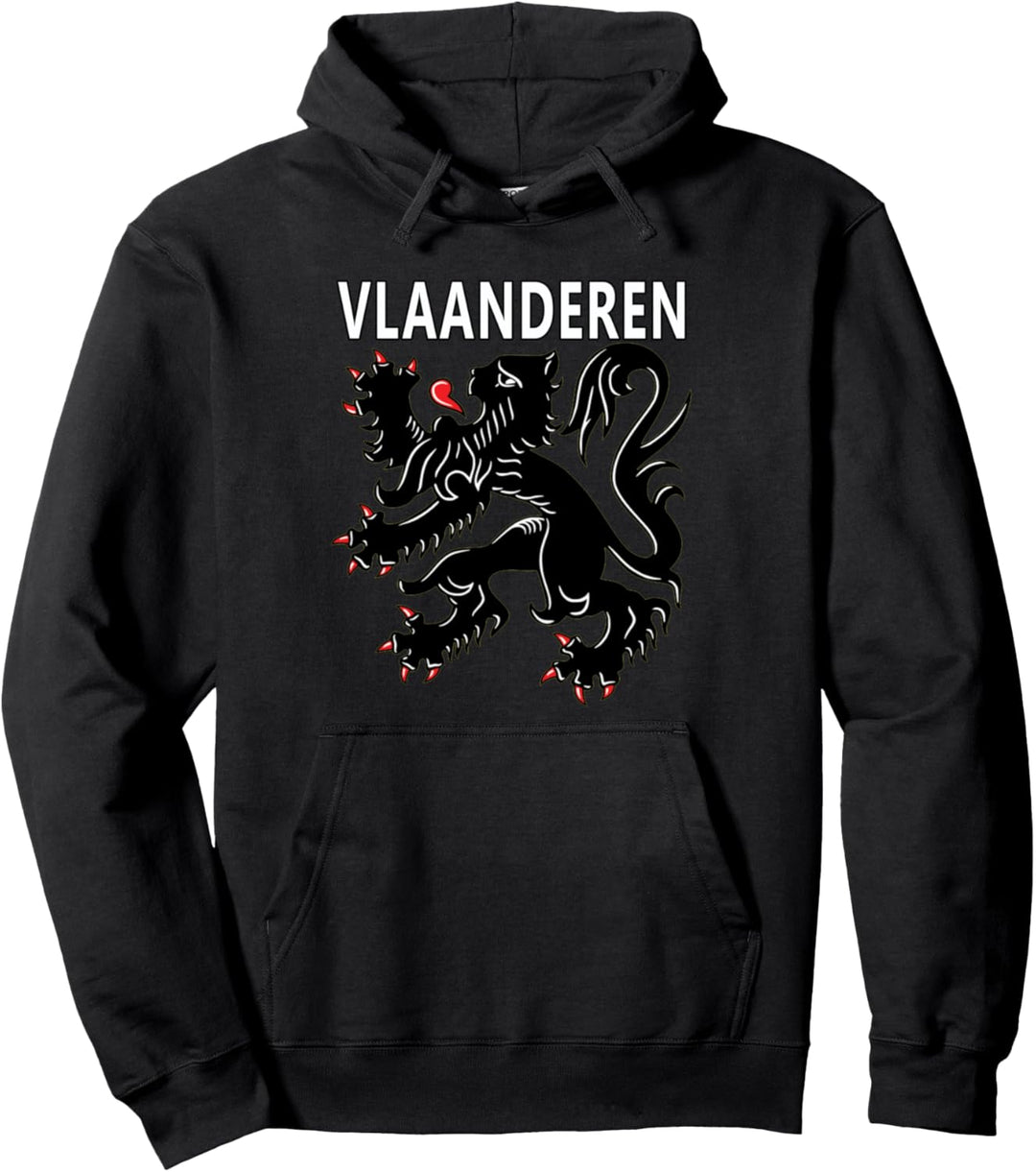Vlaanderen Lion Flämische Menschen Flandern-Design Pullover Hoodie