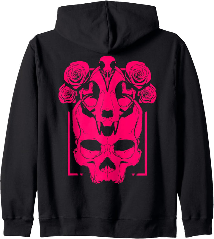 Goth Aesthetic Grunge Edgy E-Girl Gothic Punk Witch | Skull Kapuzenjacke