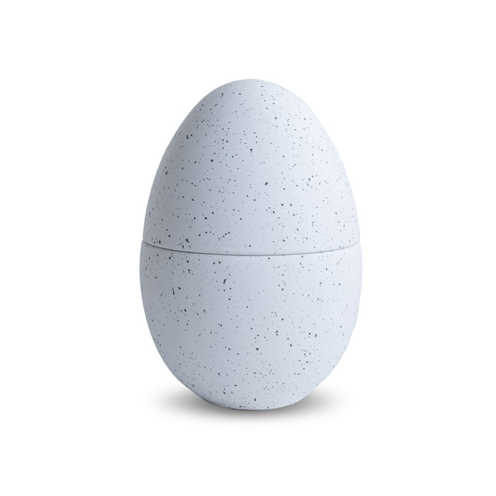 Cooee Design Bonbonniere aus Keramik in der Farbe White-Shell Handgefertigt, Masse: 10cm x 10cm x 18