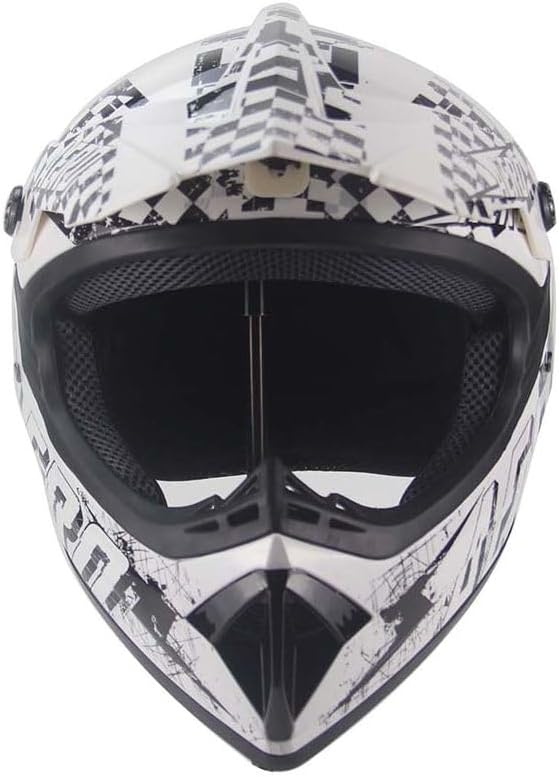 Kinder Crosshelm Skeleton AHP – Motorradhelm für Kinder, ABS-Schale, robuster Kinderhelm für Downhil