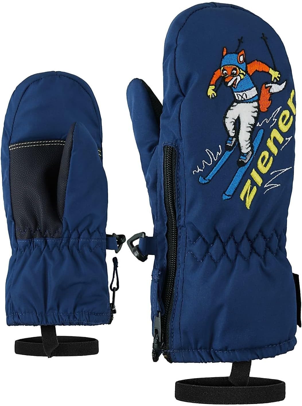 Ziener Unisex Baby Le Zoo Minis Glove Skihandschuhe für Kinder 80cm Blau / Weiss (Estate Blue / Whit