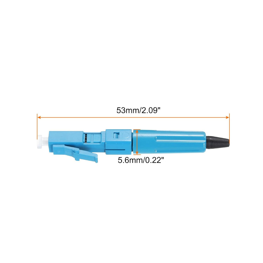 QUARKZMAN Glasfaser-Schnellverbinder-Adapter, LC/UPC Glasfaser-Montage-Anschluss Singlemode Schnelle