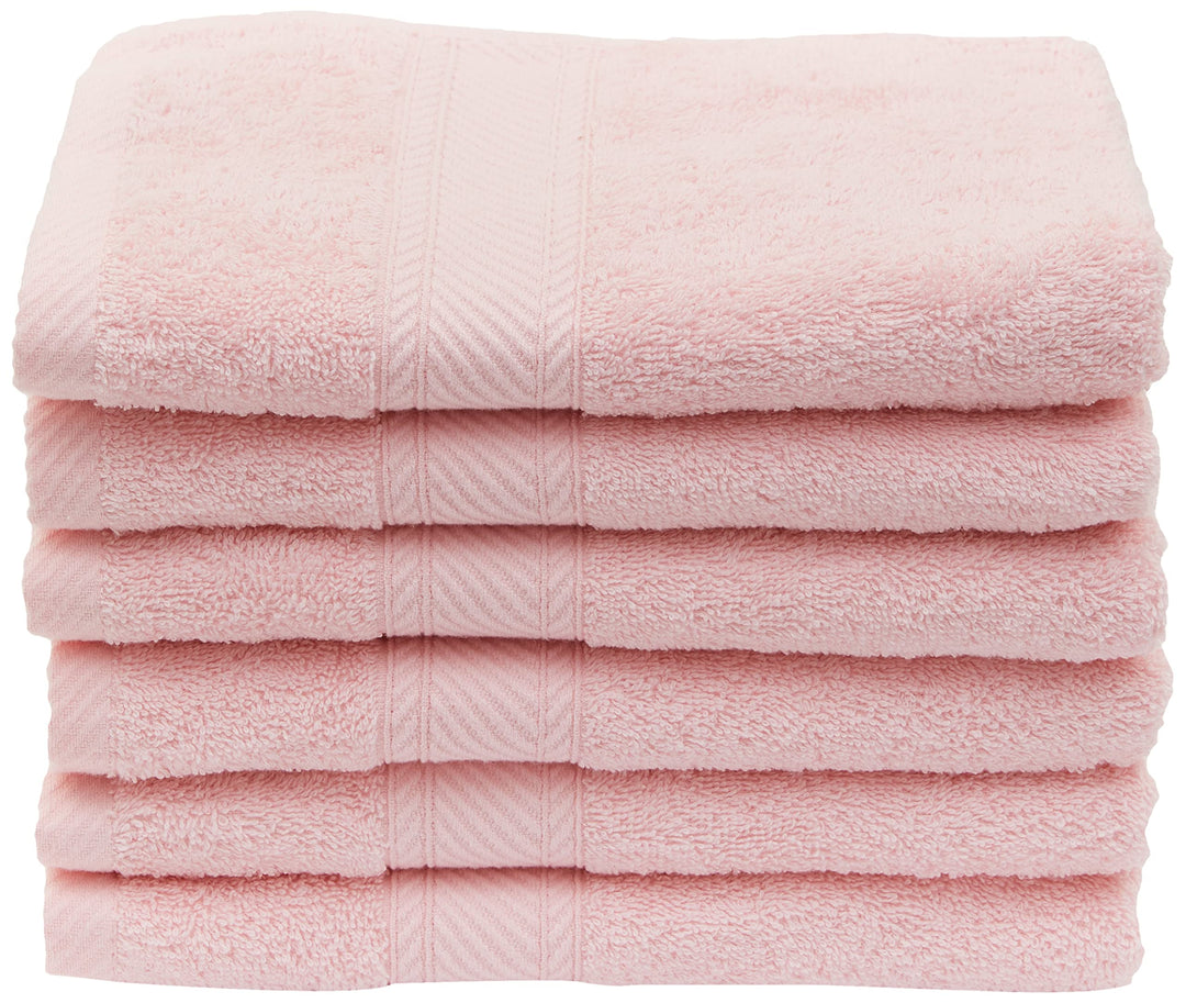 De Witte Lietaer 194850 Handtuchset 6-tlg., Baumwolle, Rosa, 100 x 50 cm
